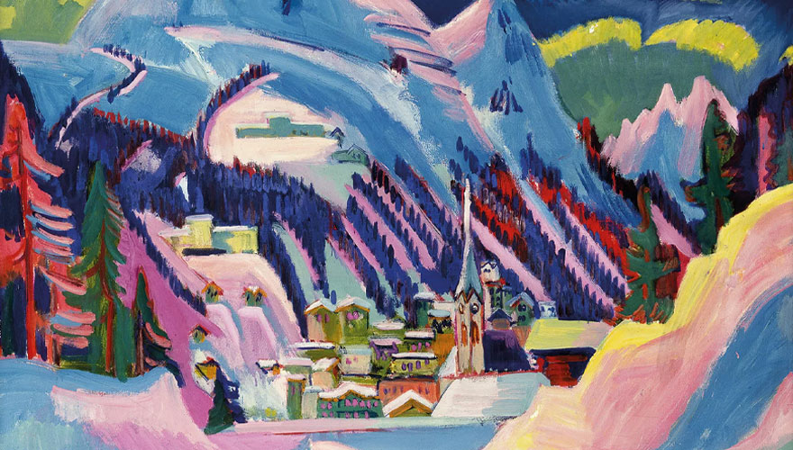 Ernst Ludwig Kirchner: Bild 'Davos im Winter'