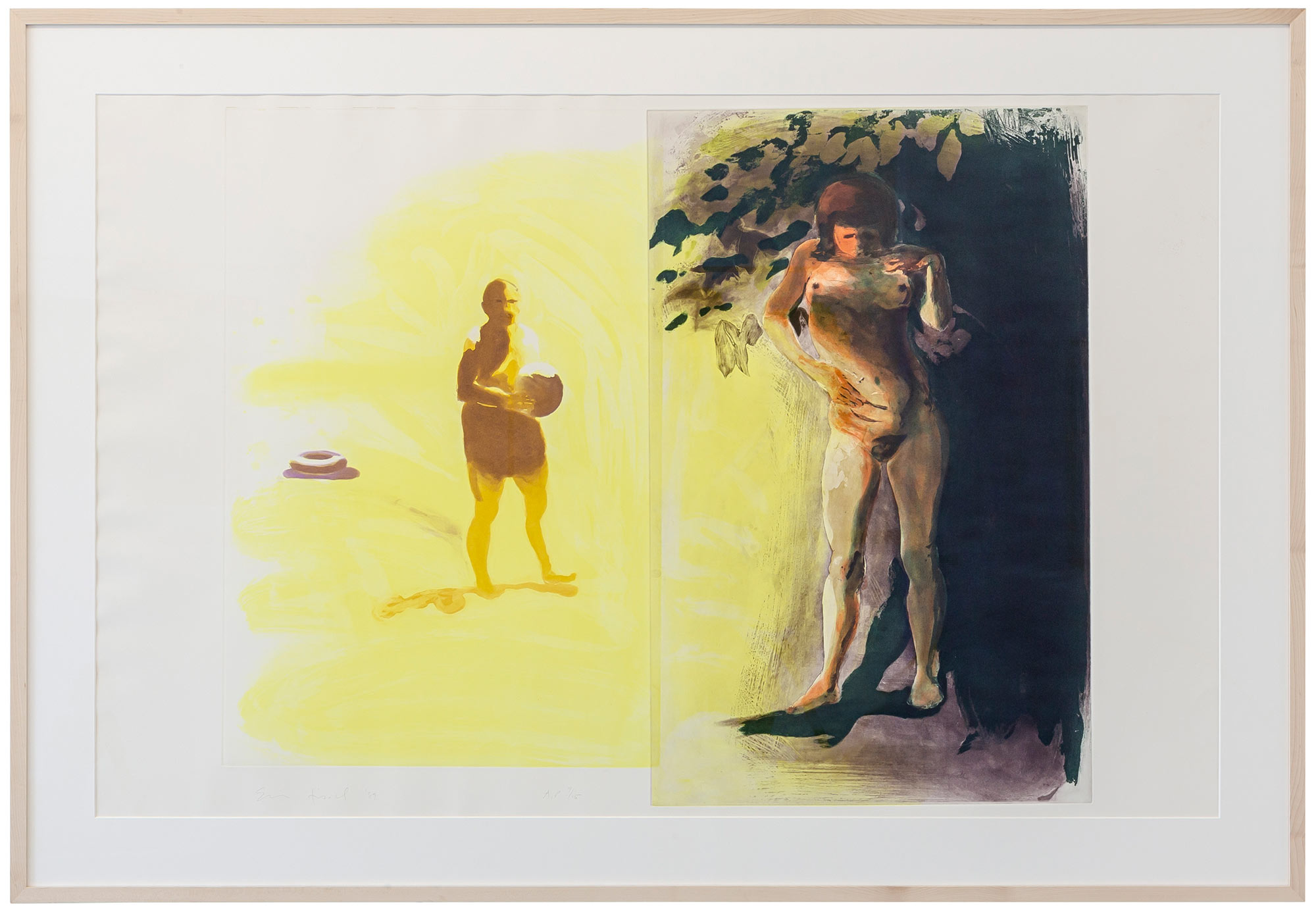 Eric Fischl: Bild ‚Inner Tube‘ aus dem Portfolio ‚Beach Scenes I-IV‘ (1989)