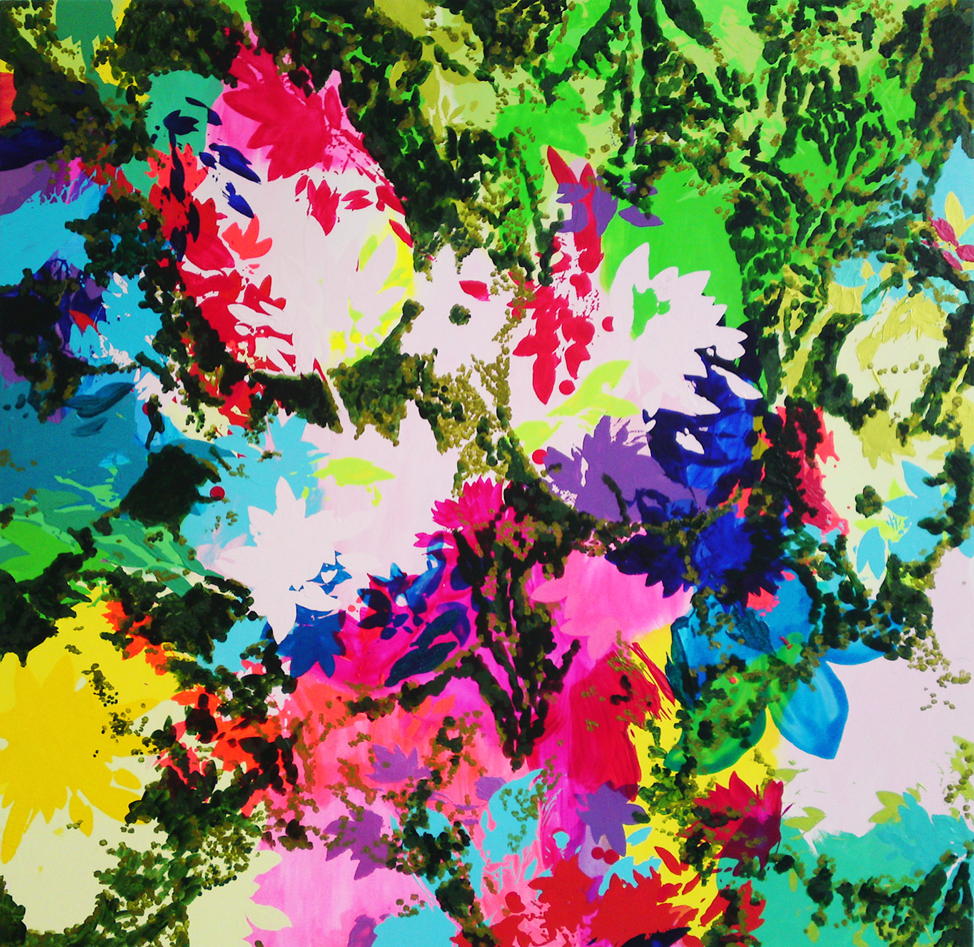 Ulrike Bultmann: Bild ‚Bright Bouquet 09.14‘ (2014) (Unikat)