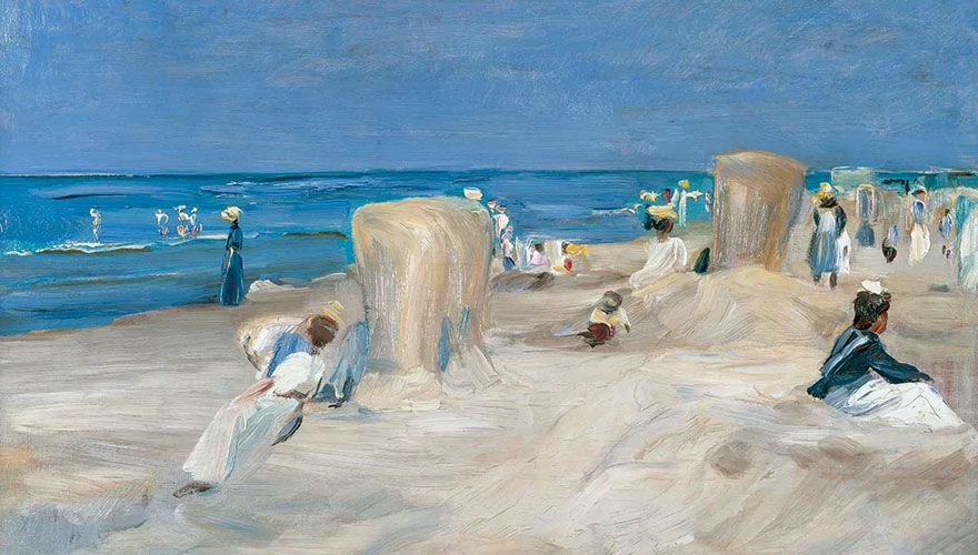 Impressionismus - Max Liebermann: Bild 'Am Strand von Noordwijk'