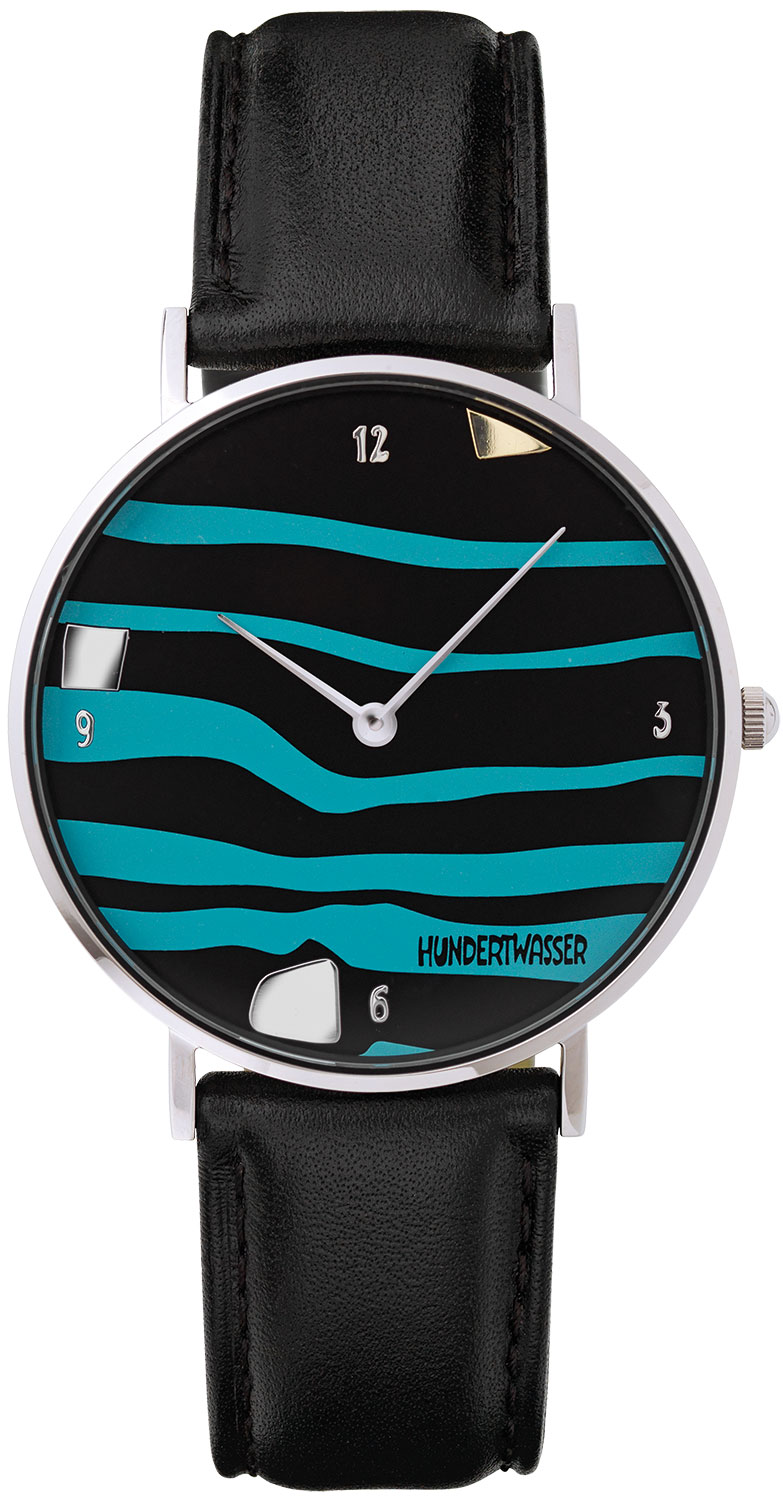 Künstler-Armbanduhr "Alles fließt" von Friedensreich Hundertwasser