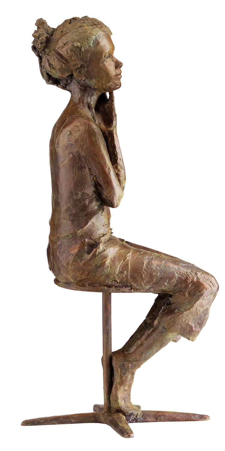 Skulptur "Was wäre wenn", Bronze von Valerie Otte