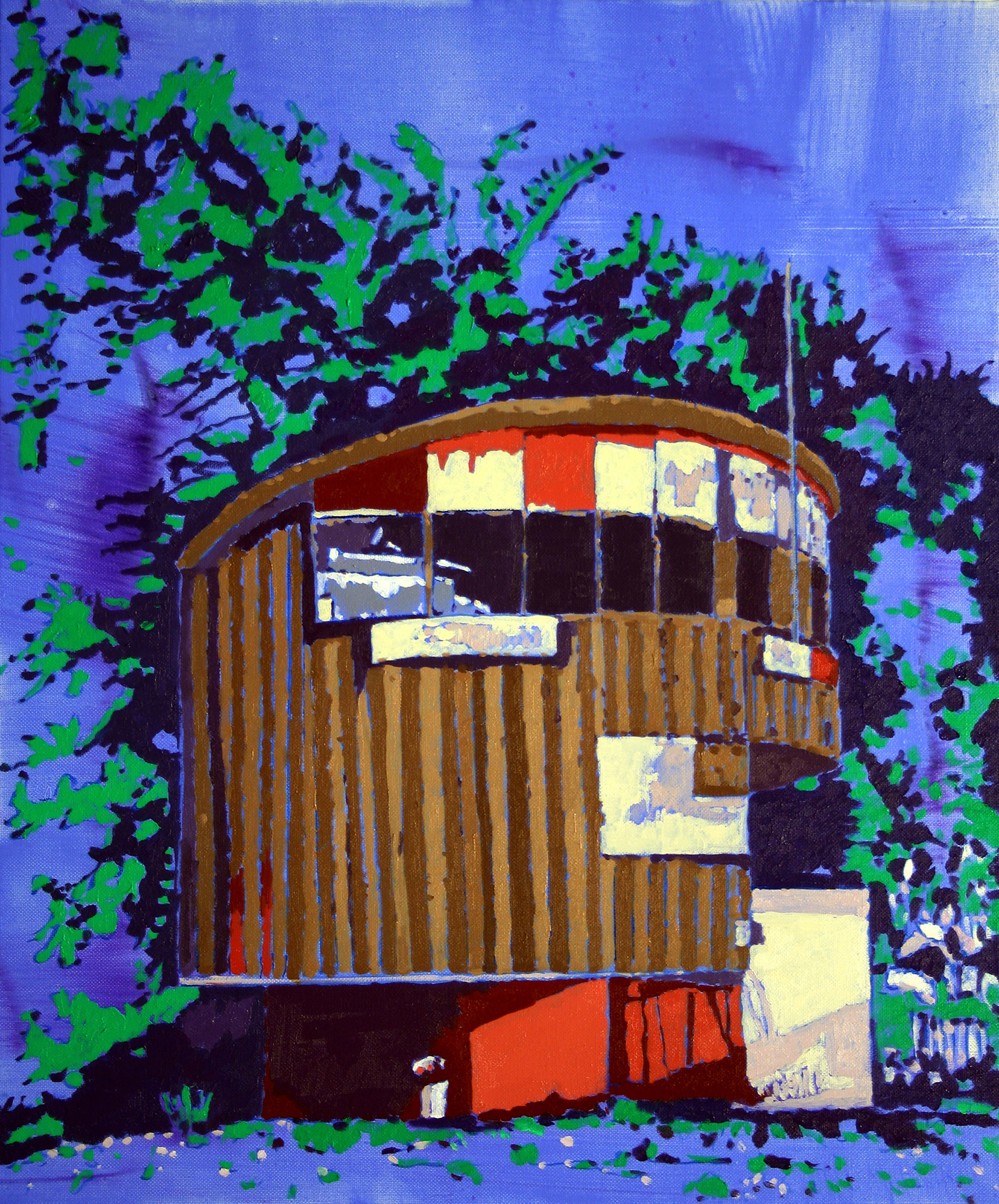Willem Julius Müller: Bild ‚Strandhaus‘ (2020) (Unikat)