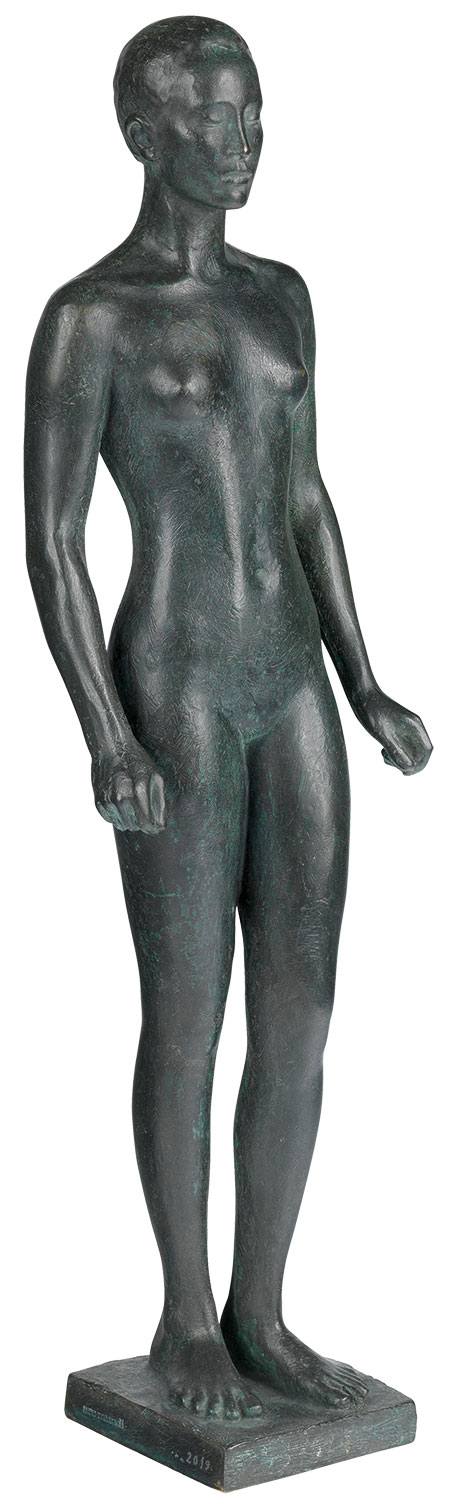 Skulptur "Malaiin" (1916), Reduktion in Bronze von Georg Kolbe