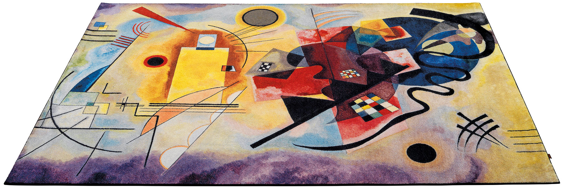 Carpet "Yellow - Red - Blue" (230 x 160 cm) by Wassily Kandinsky