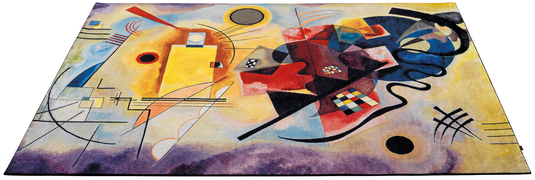 Teppich "Gelb Rot Blau" (230 x 160 cm) von Wassily Kandinsky kaufen ars mundi