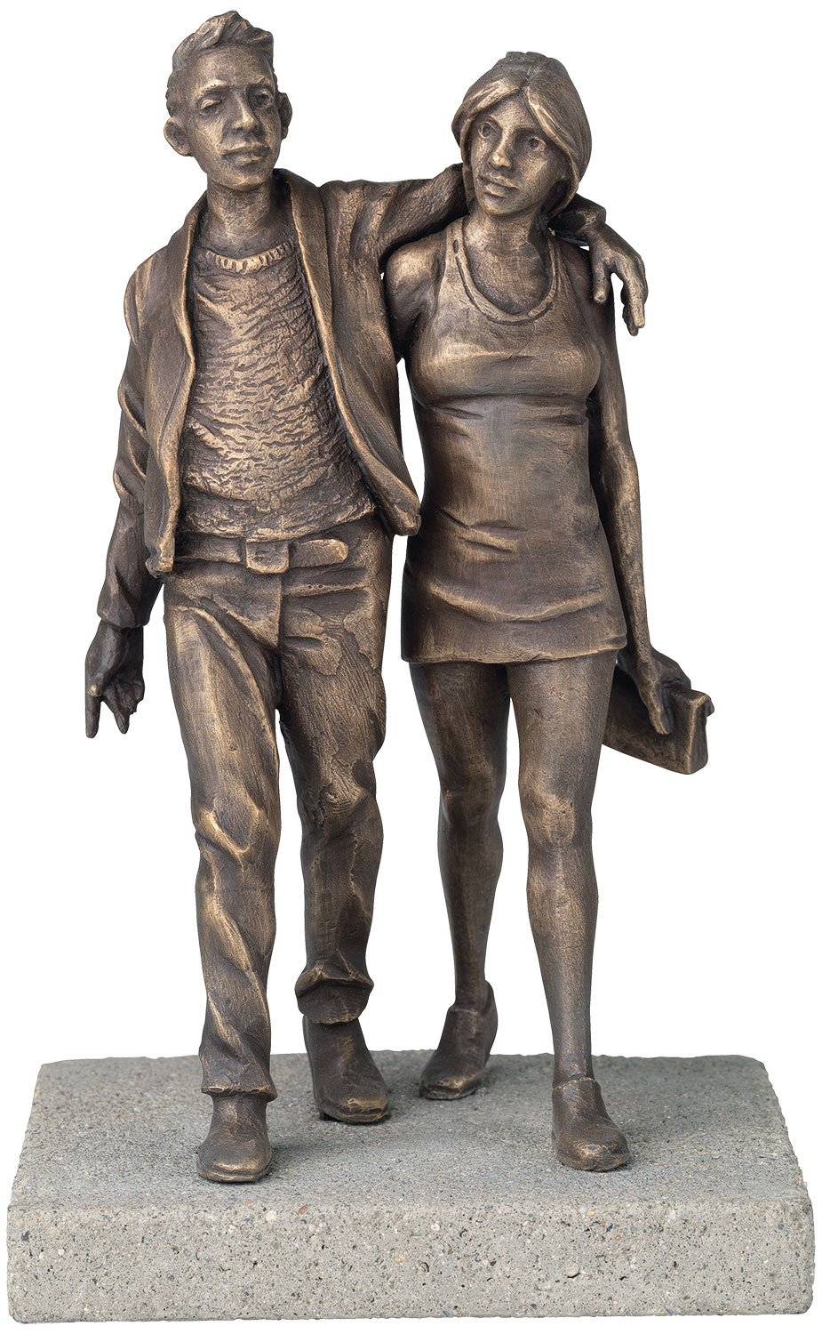 Sculpture "Modern Life" (2021), bronze by Leo Wirth