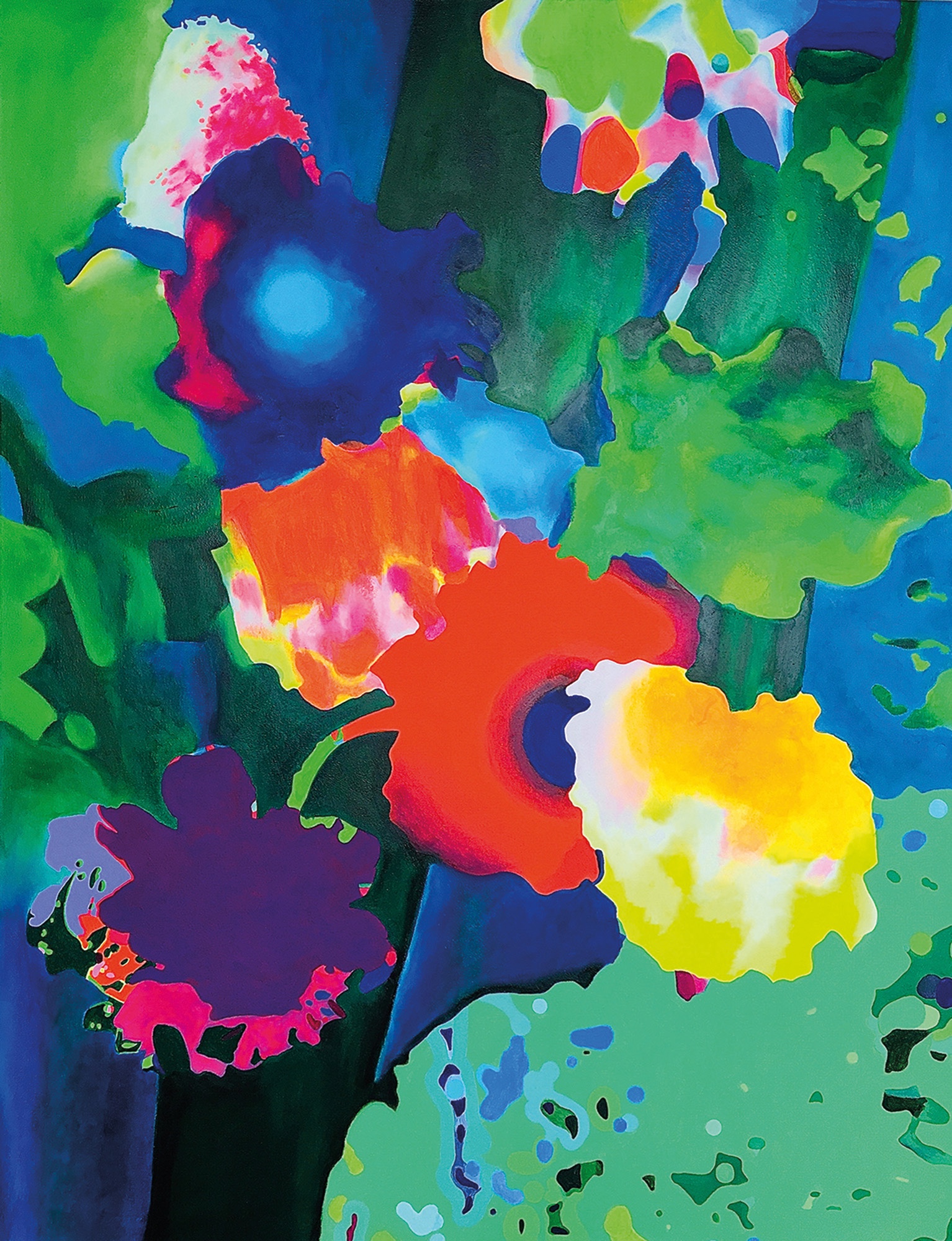 Ulrike Bultmann: Bild ‚Nine Flowers 08.21‘ (2021) (Unikat)