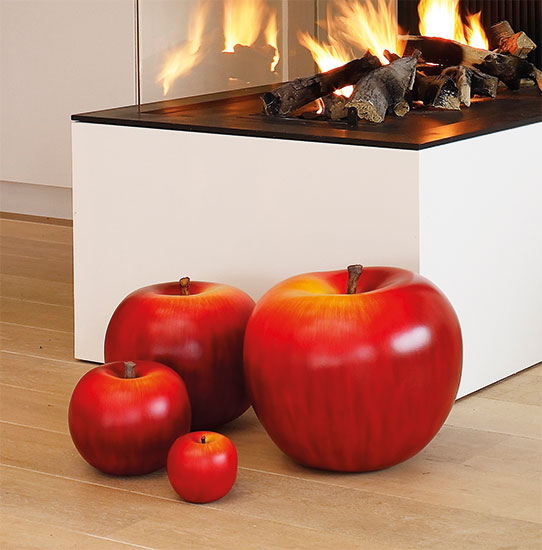 Keramikobjekt "Apfel rot" (Version Höhe 26 cm)