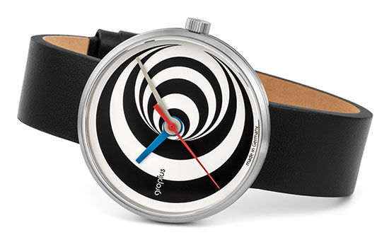Armbanduhr "Excentric" im Bauhaus-Stil