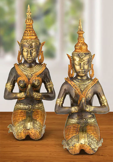 Thailändisches Tempelwächterpaar
