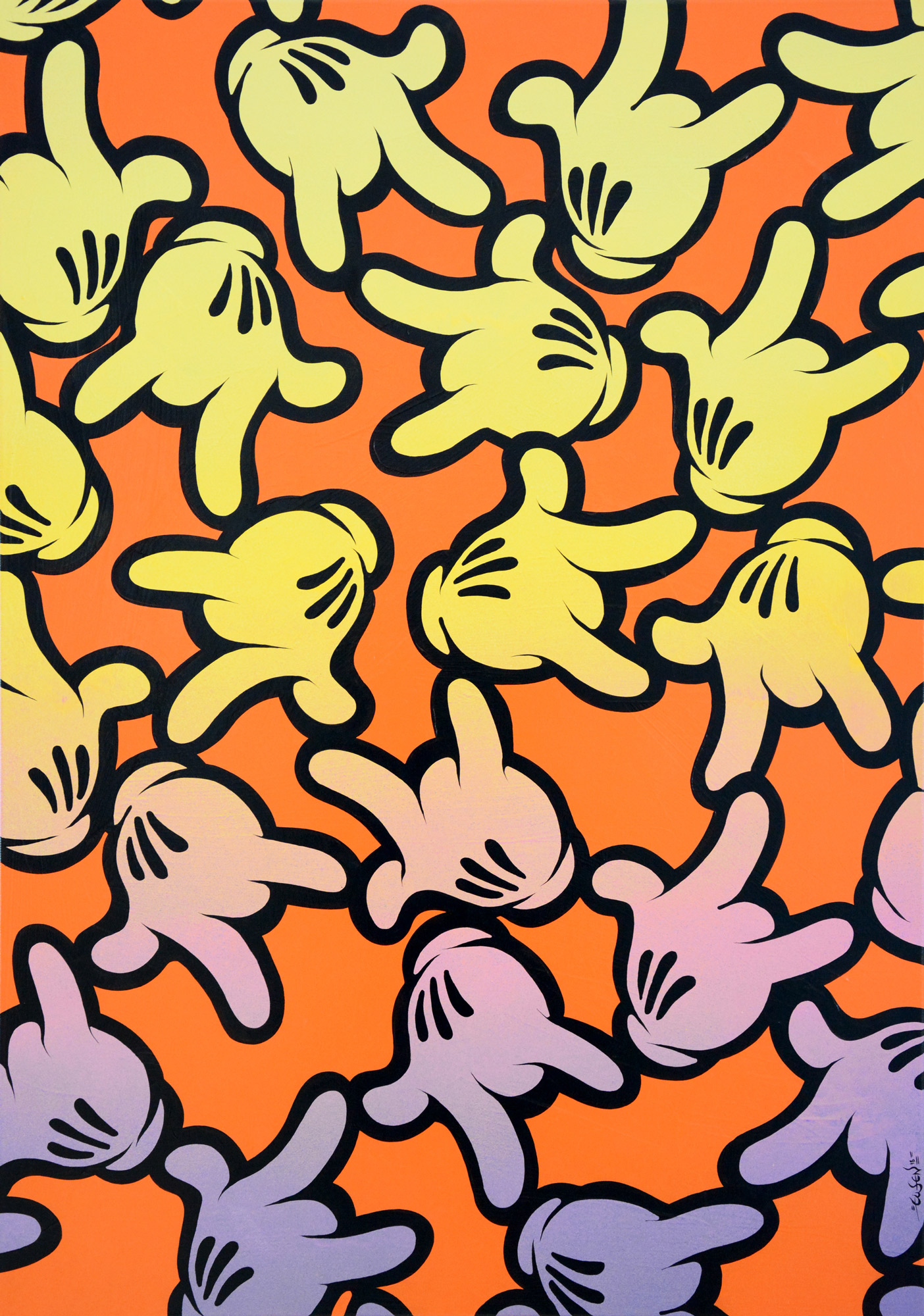 Ewen Gur: Bild ‚Into the Mosh Pit‘ (2018) (Unikat)