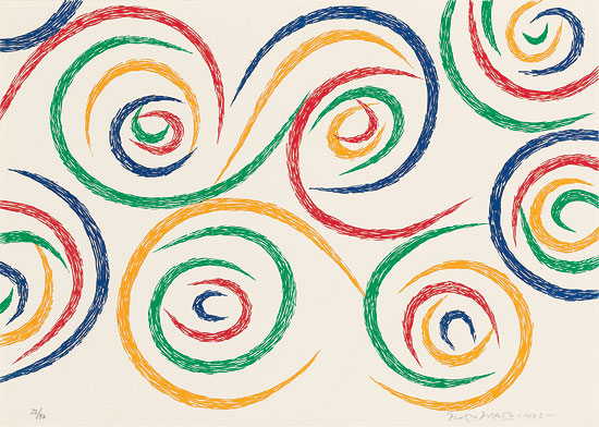 Piero Dorazio: Bild ‚Cercles du matin‘ (1992)