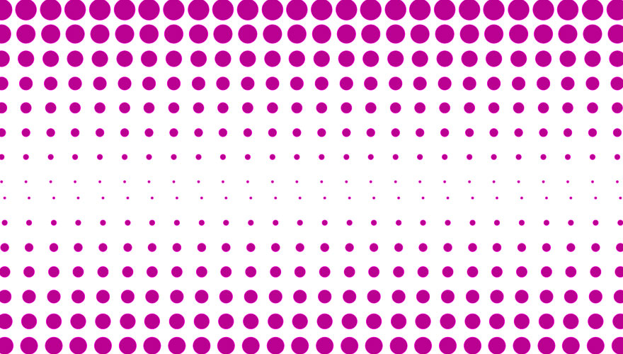 Pop-Art - größere und kleinere Rasterpunkte