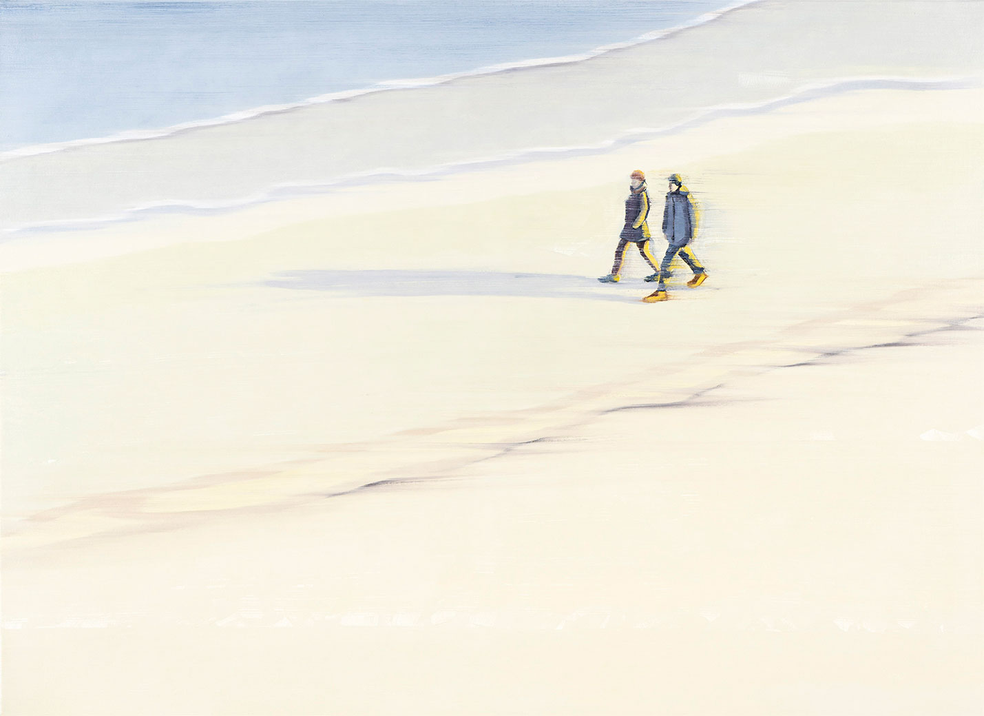 Bild "Ein Tag am Strand" (2022) (Original / Unikat), auf Keilrahmen von Anja Struck