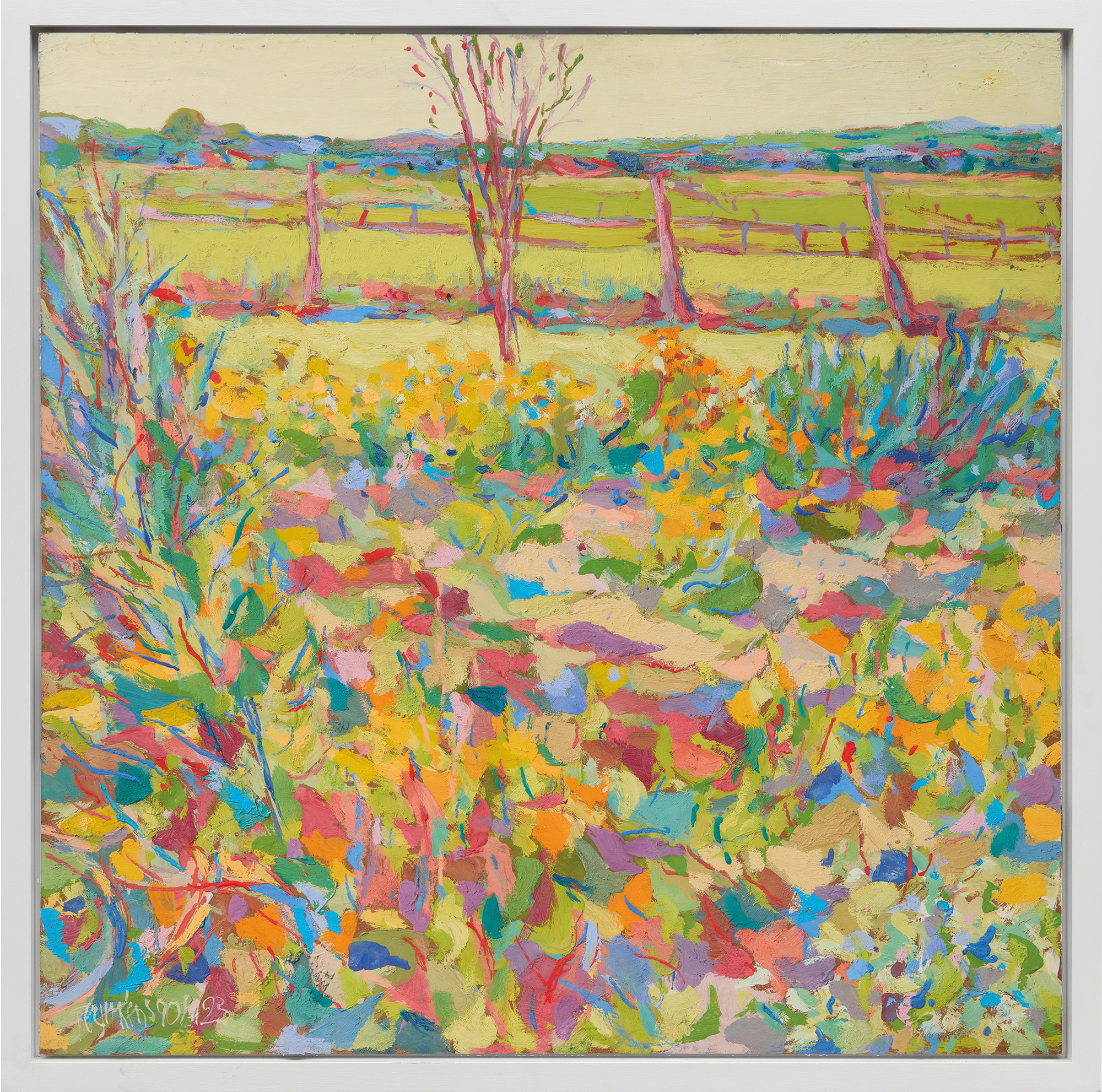 Theodor Gerkens: Bild ‚Garten und Landschaft 1‘ (1990) (Unikat)