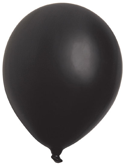 Wandobjekt "Ballon schwarz-matt", Keramik
