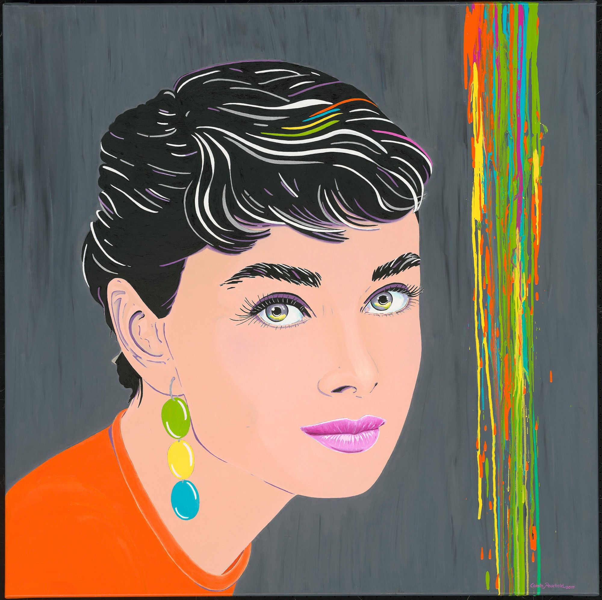 Carola Paschold: Bild ‚Looking Like Audrey‘ (2019) (Unikat)