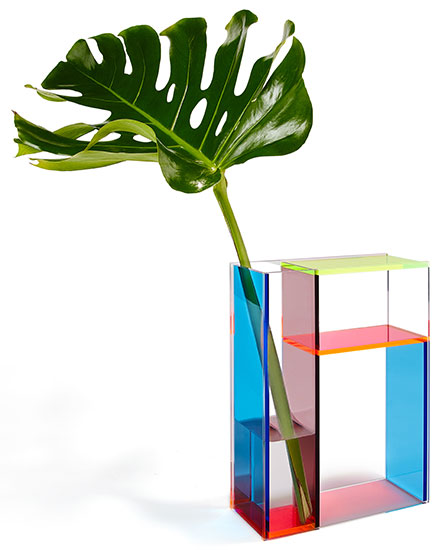 Vase "Neon Mondrian" - MoMA Collection by Piet Mondrian