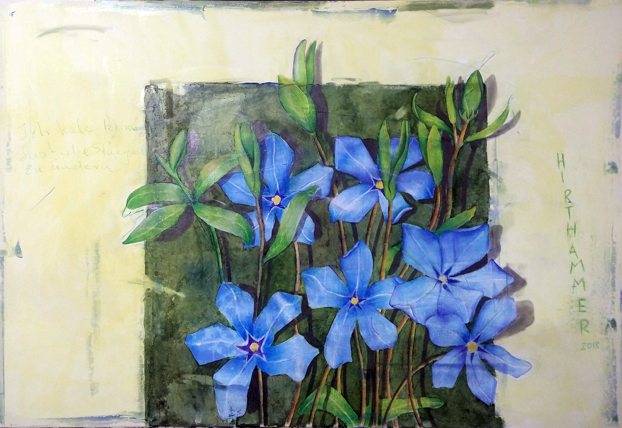 Josef Hirthammer: Bild ‚6Blaue‘ (2015) (Unikat)