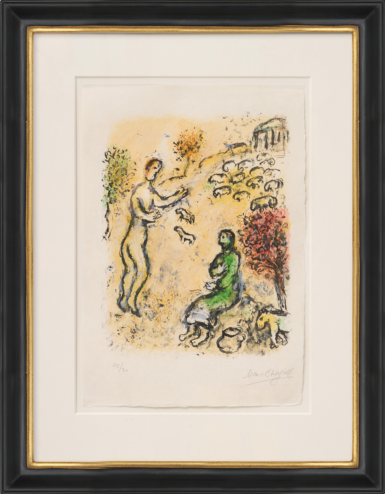 Marc Chagall: Bild ‚Ulysse et Eumée‘ aus Homers ‚L’Odyssée‘ (1975)