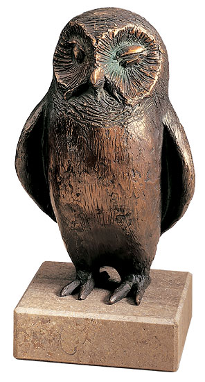 Skulptur "Stille Wächterin der Mondnacht", Bronze von Kurt Arentz