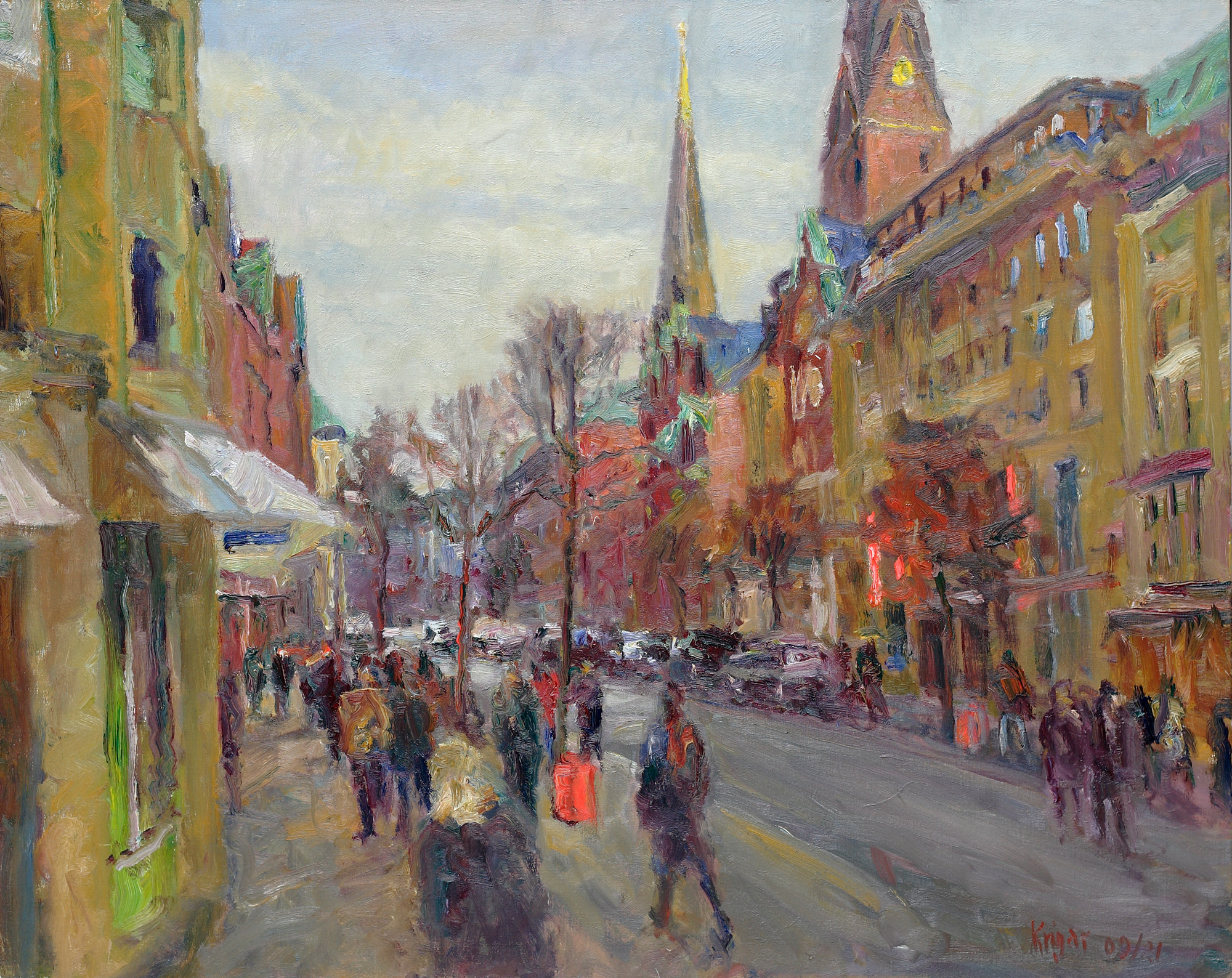 André Krigar: Bild ‚Mönckebergstraße, Hamburg‘ (2009-21) (Unikat)