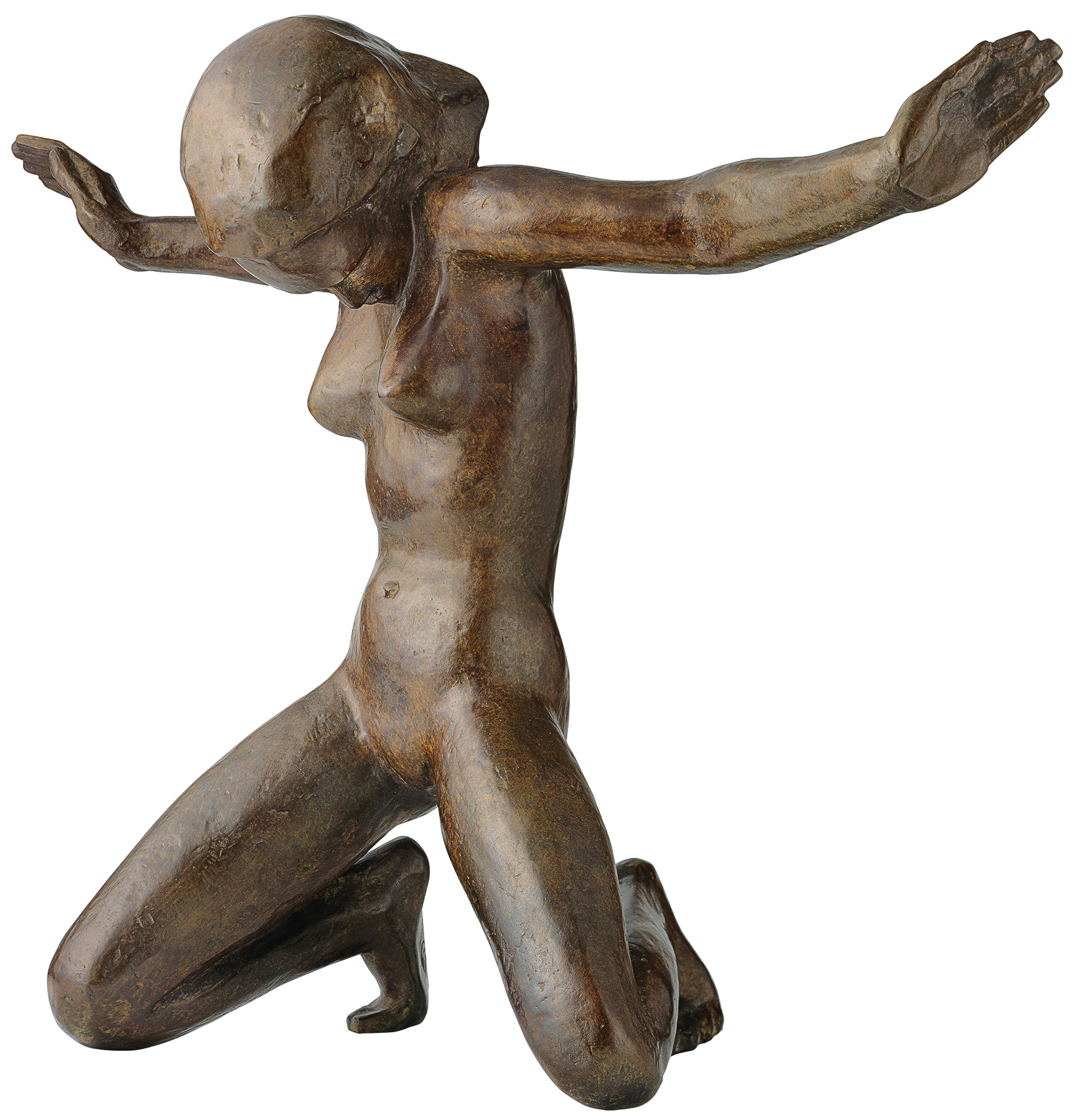 Skulptur "Grief" (1921), Bronze von Georg Kolbe