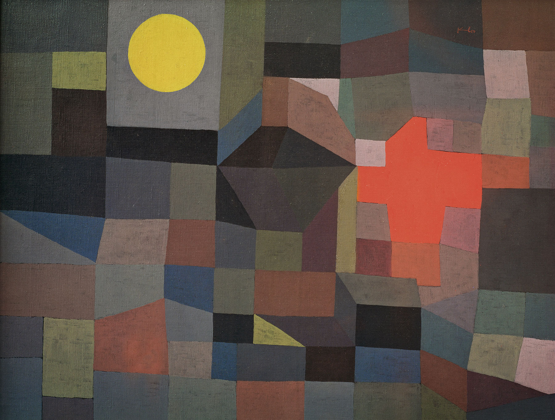 Bild &quot;Feuer bei Vollmond&quot; (1933) von Paul Klee kaufen ars mundi