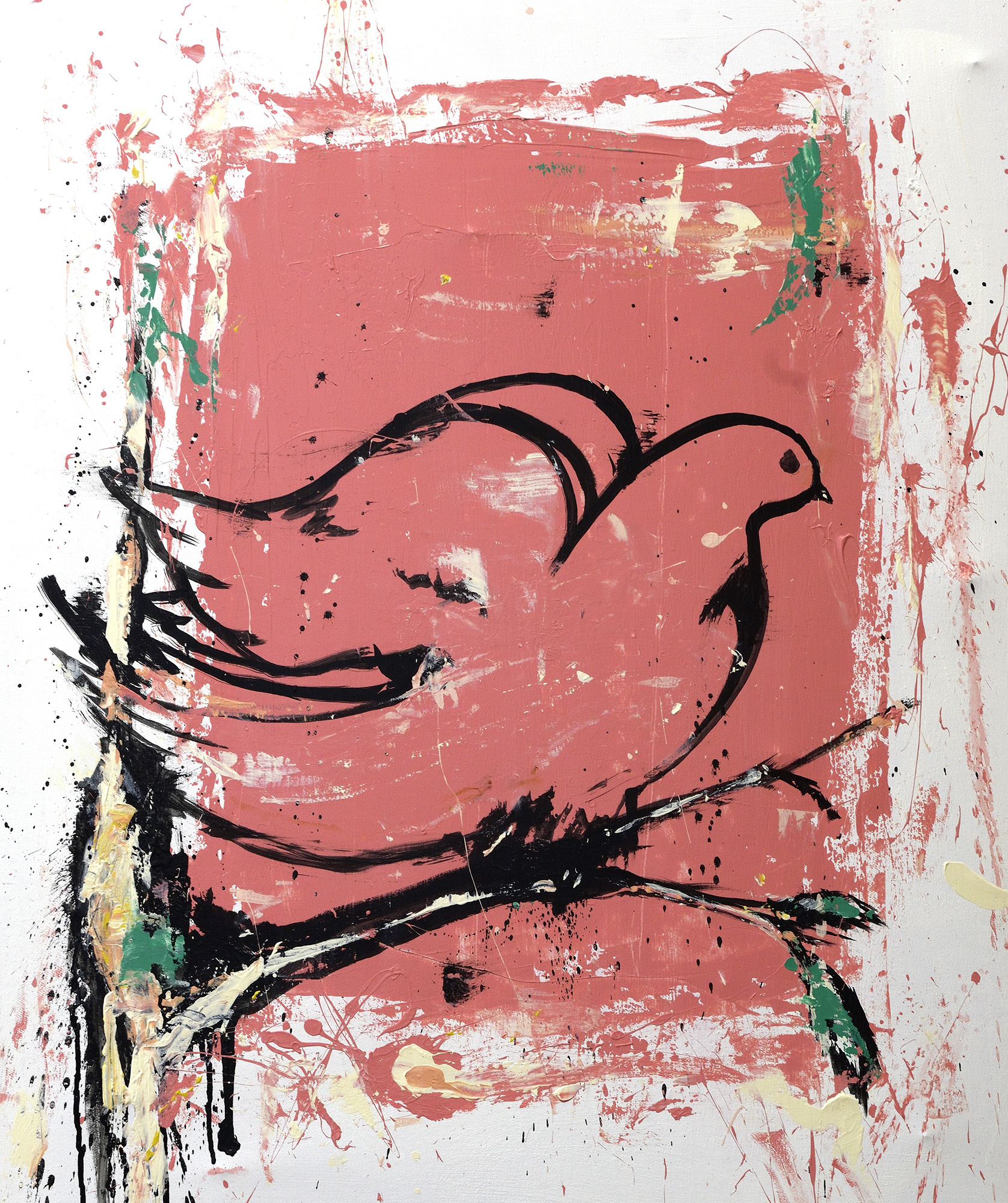 Lars Teichmann: Bild ‚Dove 2‘ (2024) (Unikat)