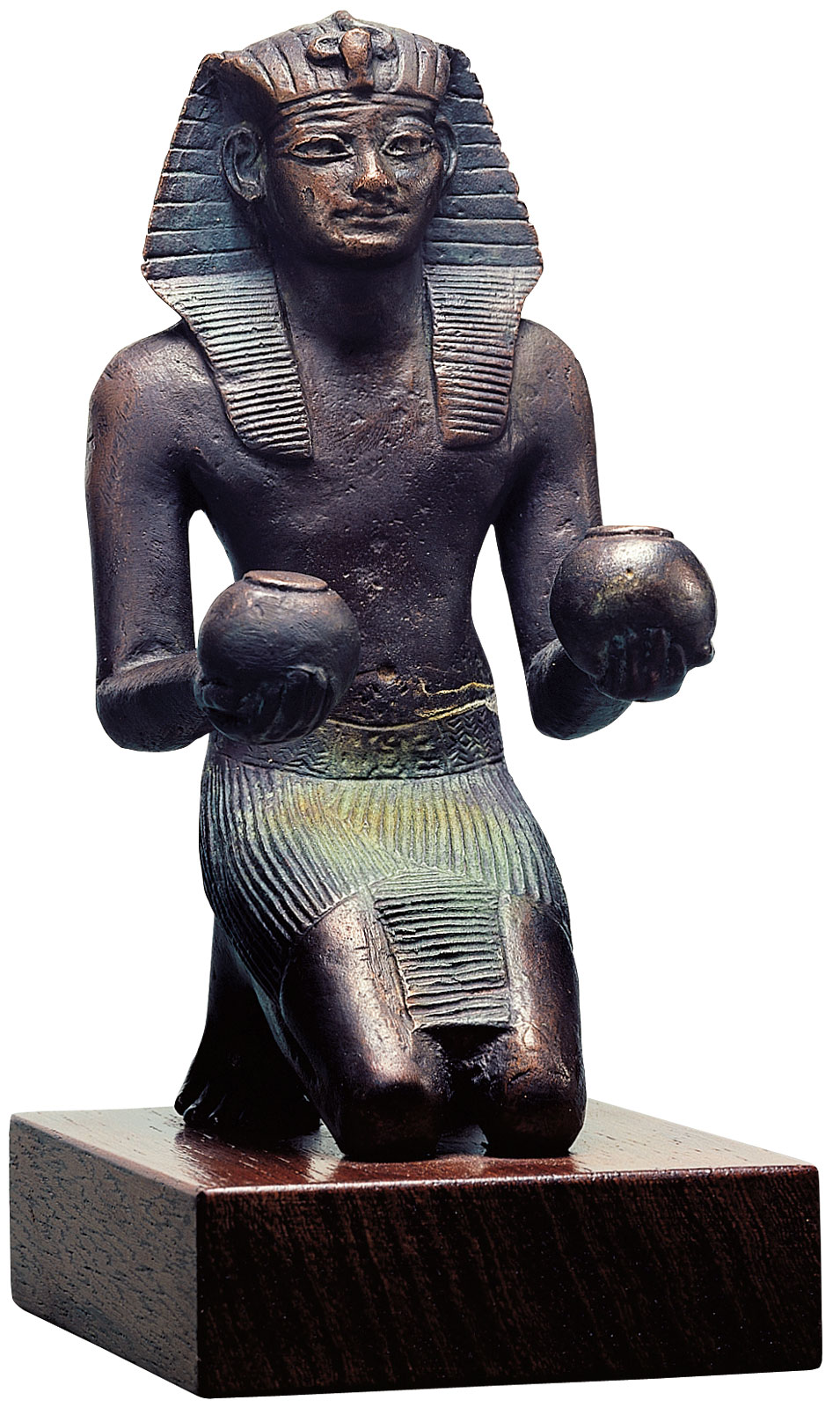 Skulptur "Opfernder Pharao Thutmosis IV.", Metallguss