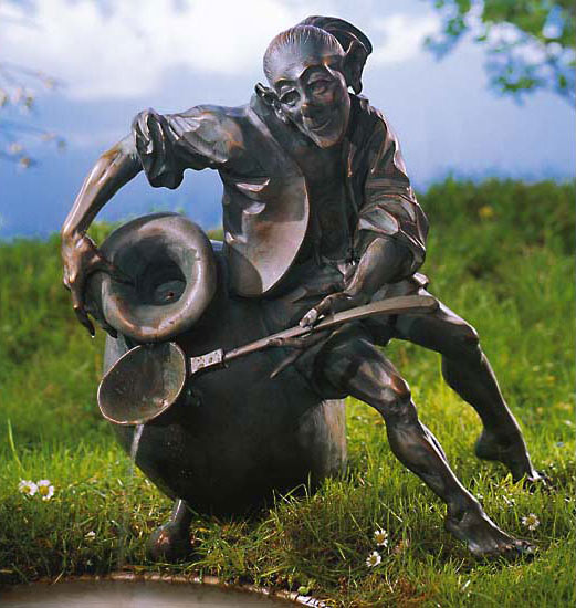 Brunnenobjekt "Gobi", Version in Bronze