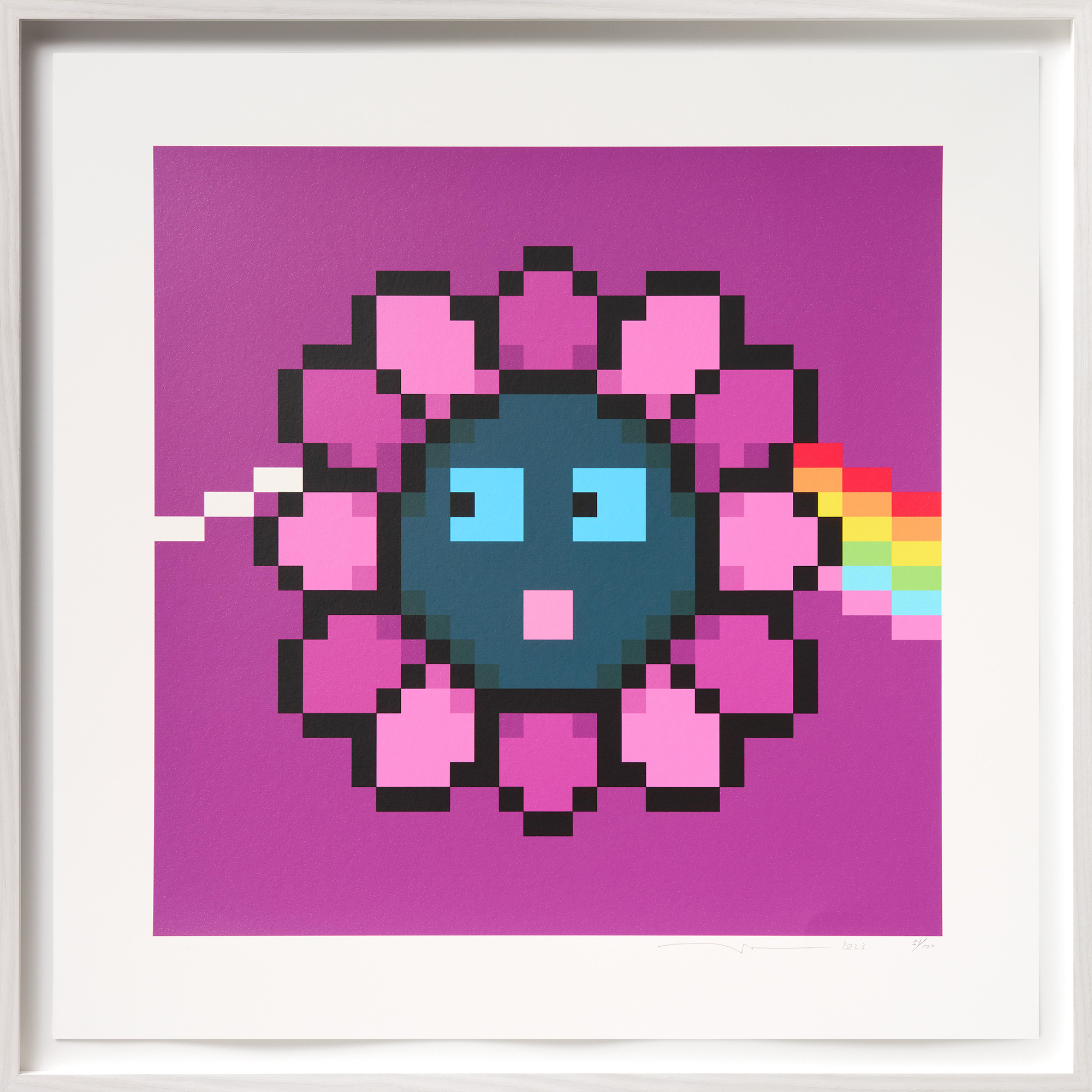 Takashi Murakami: Bild ‚Flower #0608 The Dark Side of the Moon‘ (2023)