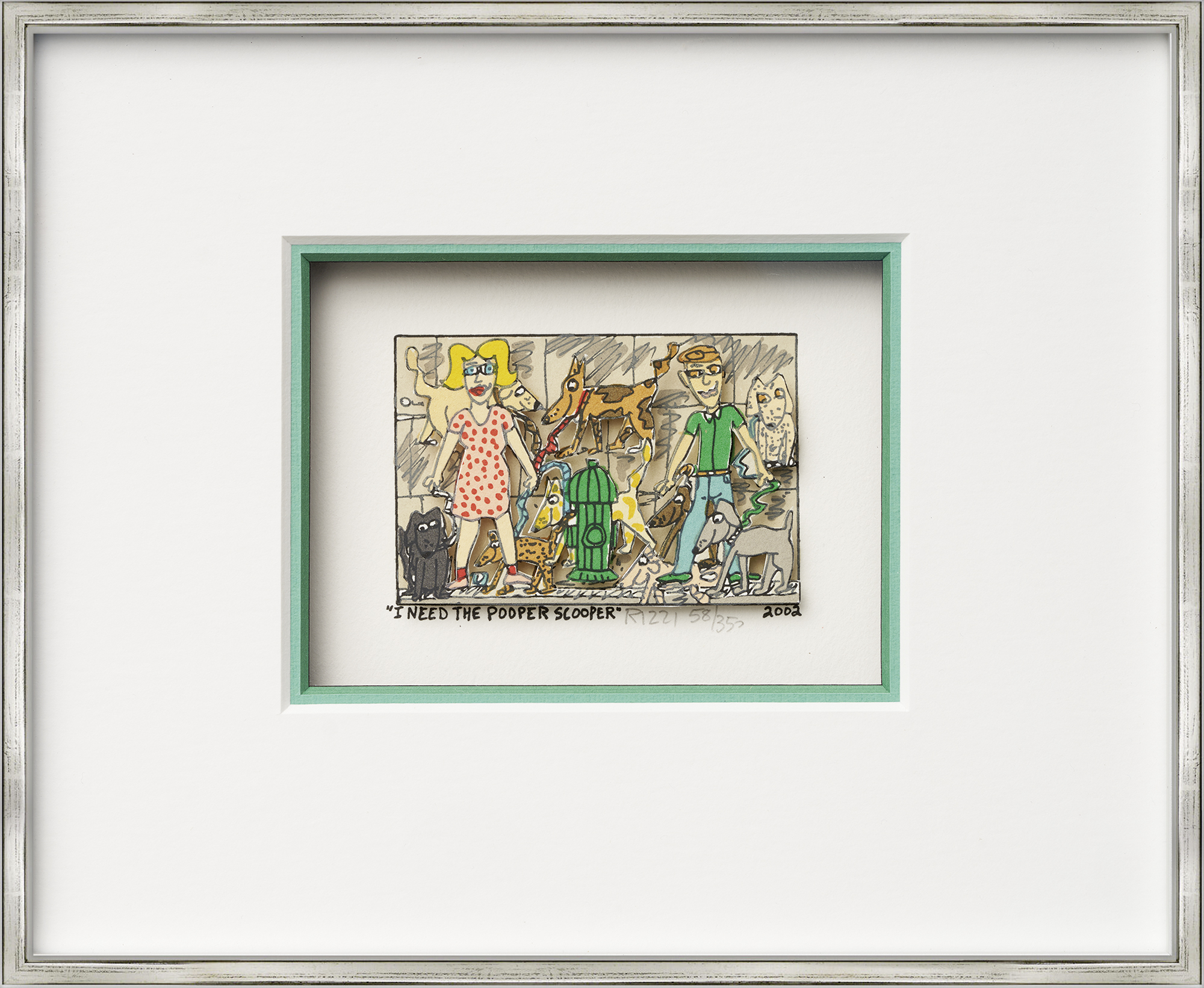 James Rizzi: Bild ‚I Need The Pooper Scooper‘ (2002)