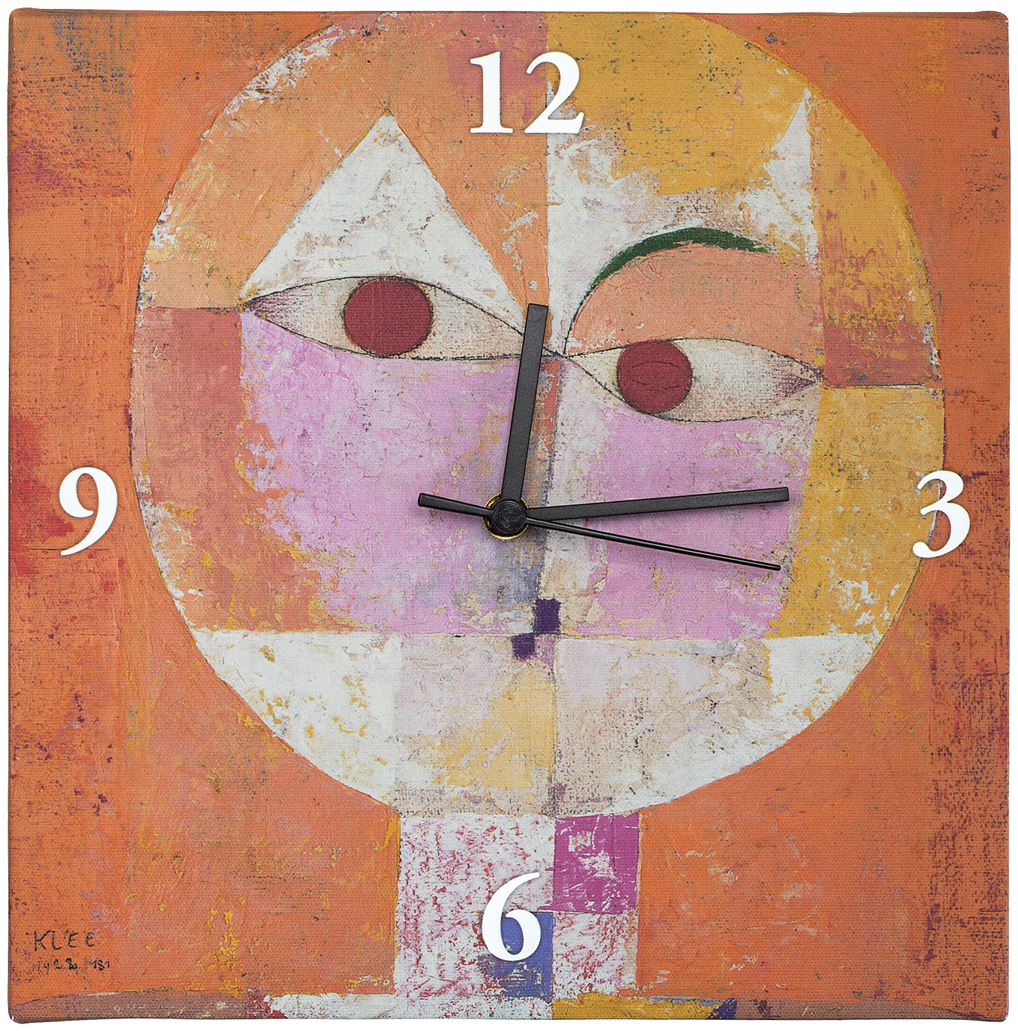 Wall clock "Senecio" by Paul Klee