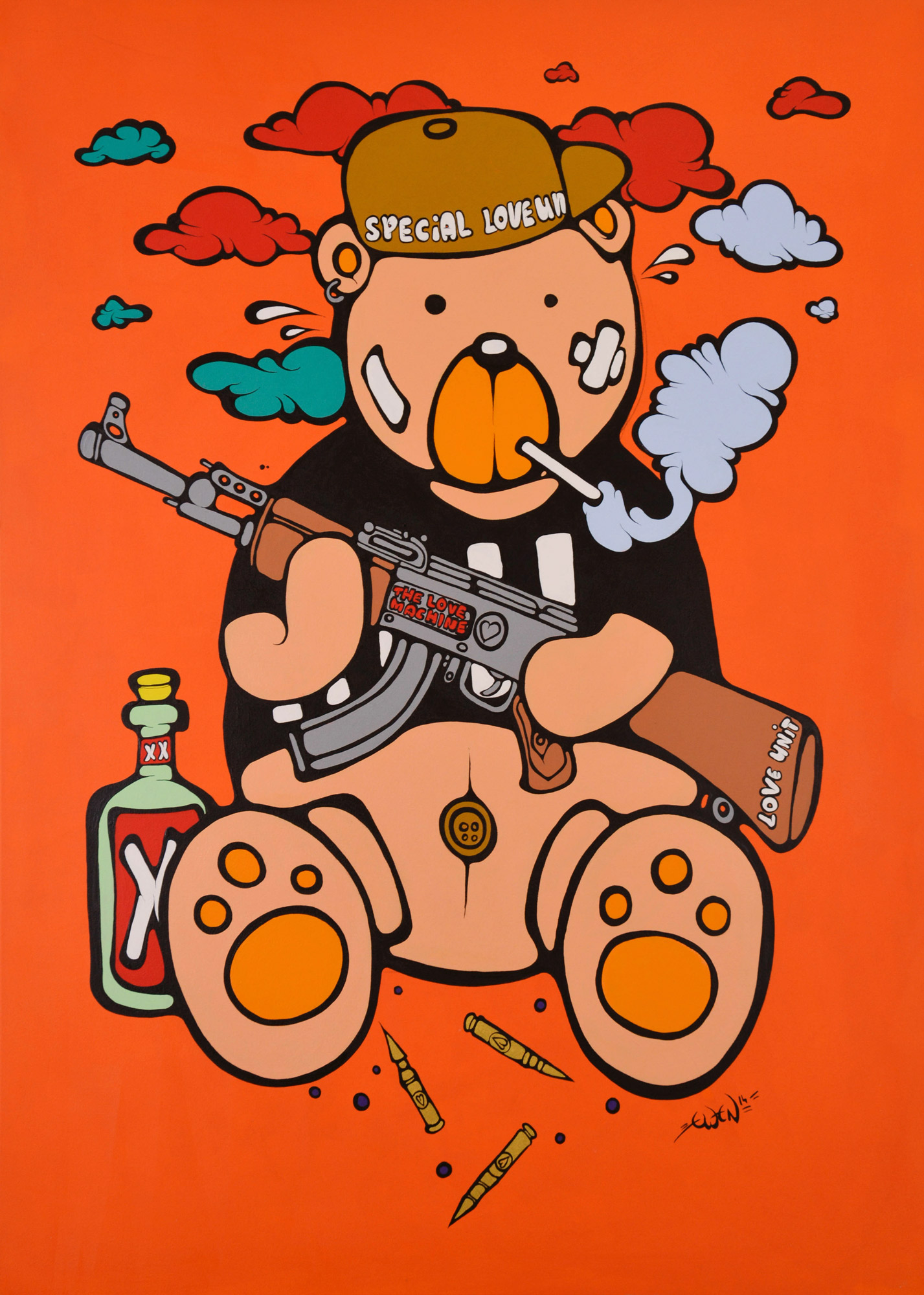 Ewen Gur: Bild ‚Max the Teddybär #7‘ (2014) (Unikat)