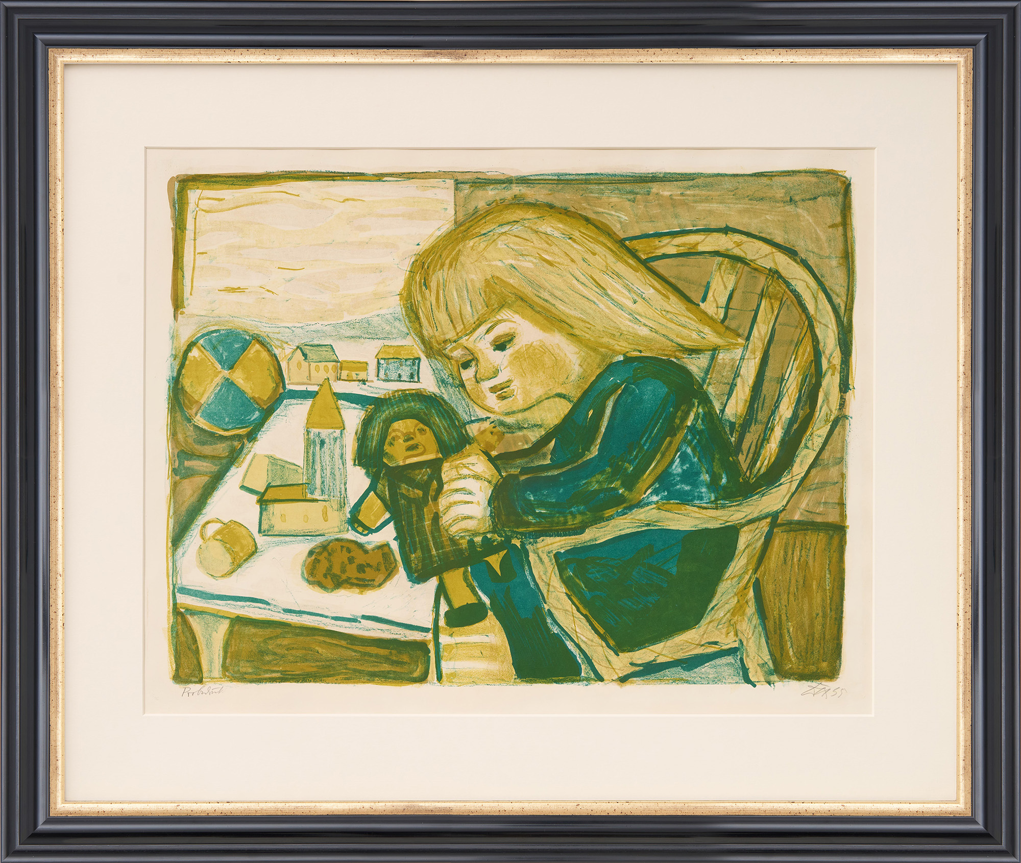 Otto Dix: Bild ‚Spielendes Kind‘ (1955)