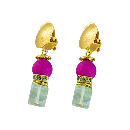 Clip-on earrings "Primavera" by Petra Waszak