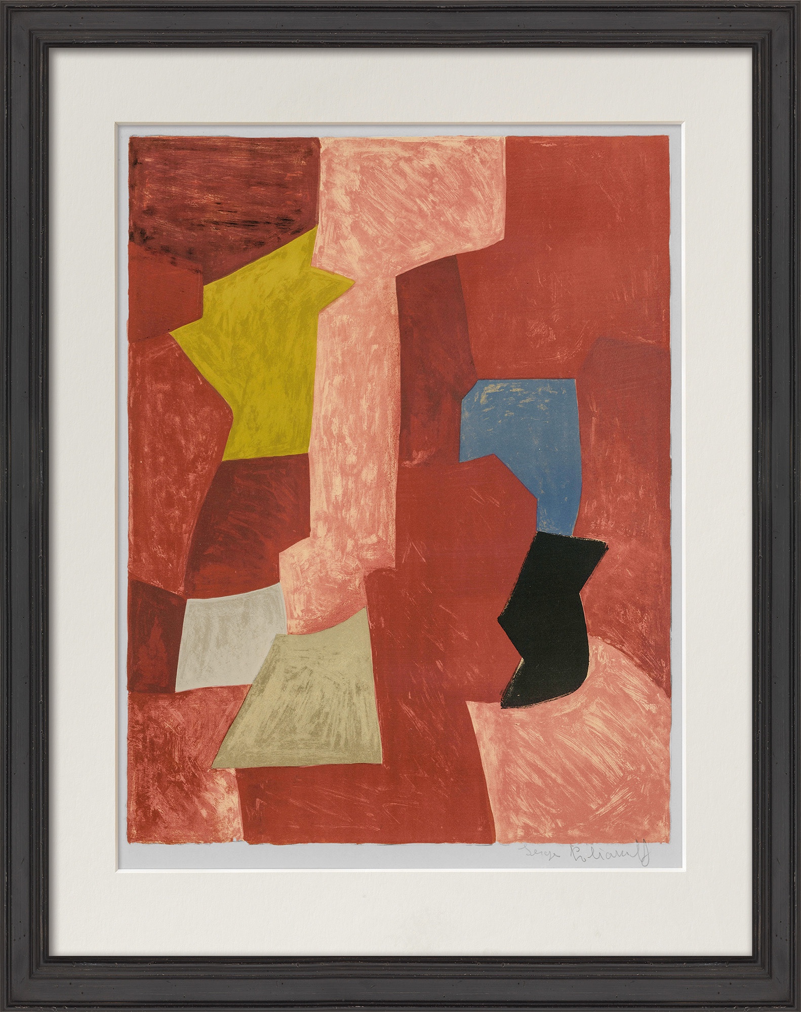 Serge Poliakoff: Bild ‚Composition rouge, jaune et bleue‘ (1957)