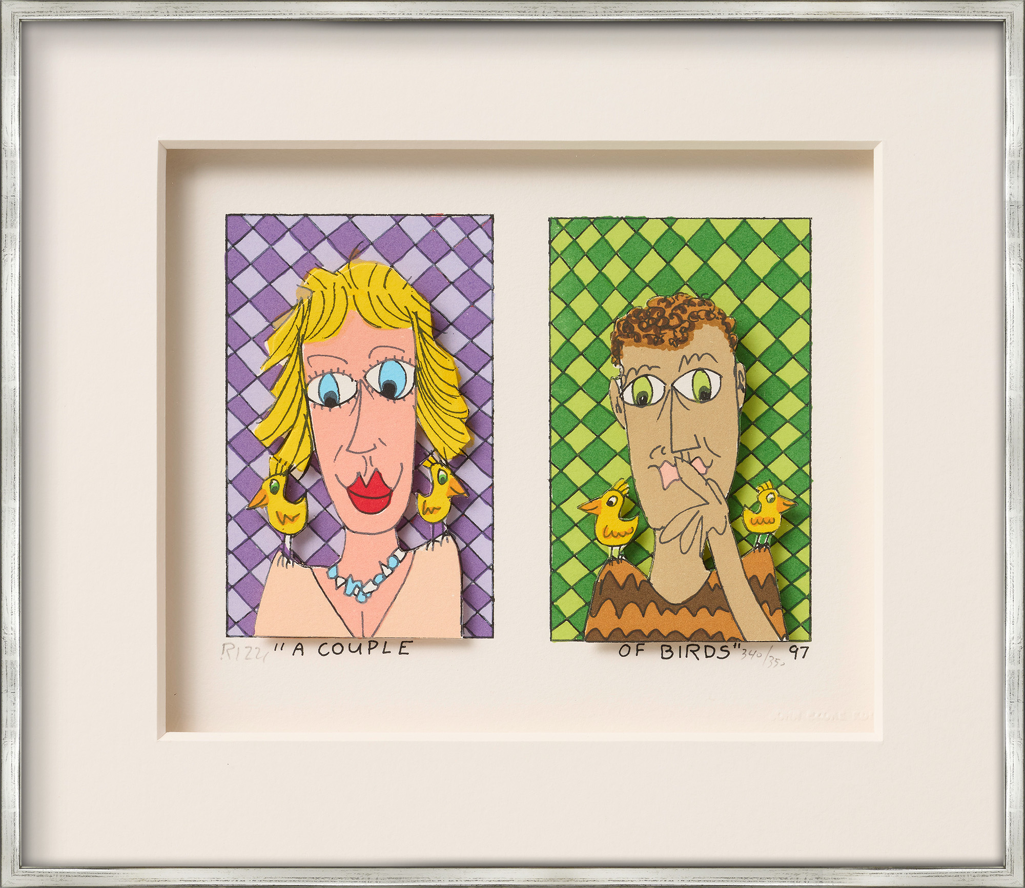 James Rizzi: Bild ‚A Couple of Birds‘ (1997)
