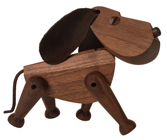 Wooden figure "Bobby the Dog" - Design Hans Bolling by ArchitectMade