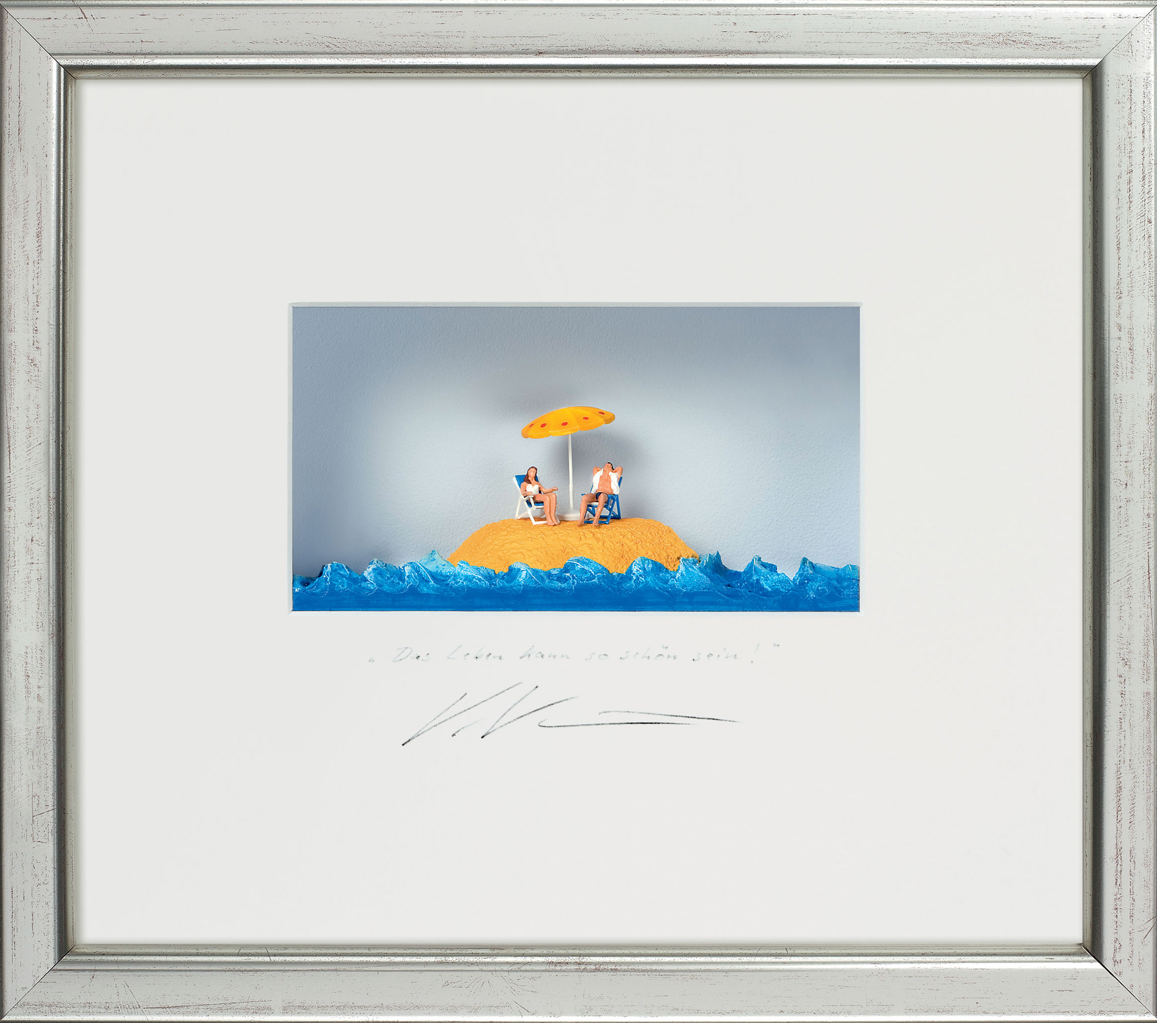3D Picture "Life Can Be so Beautiful", framed by Volker Kühn