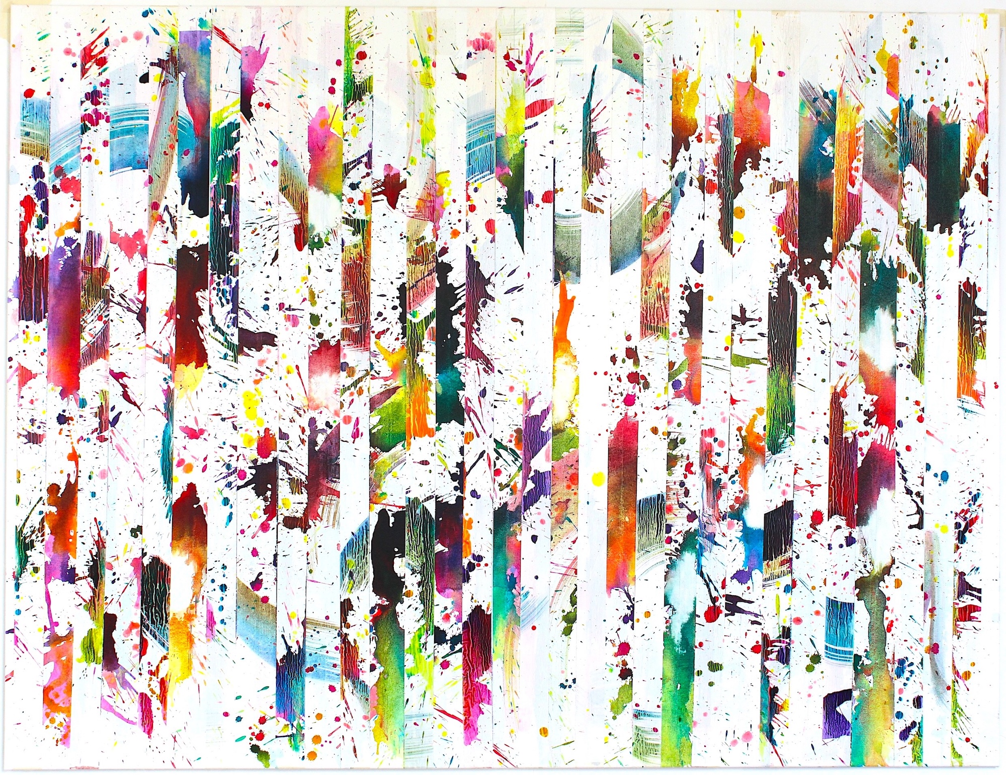 Ruri Matsumoto: Bild ‚Dropping Line shining color‘ (2025) (Unikat)