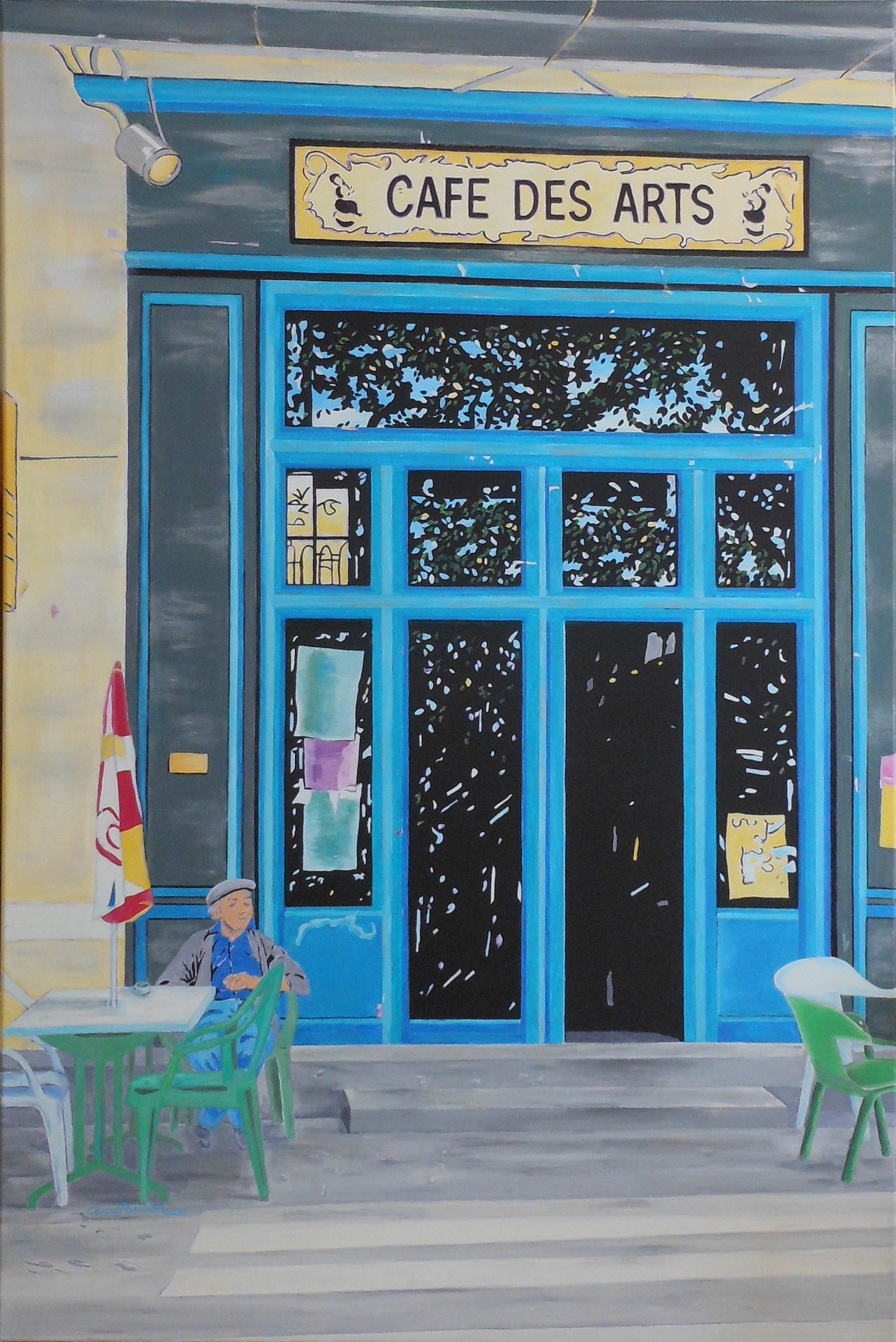 Carola Paschold: Bild ‚Cafe Des Arts‘ (2021) (Unikat)