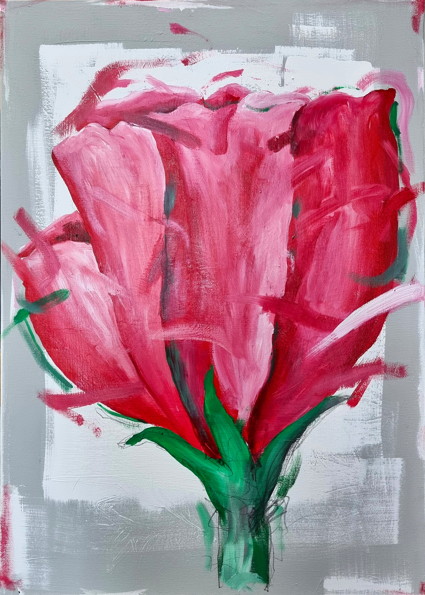Josef Hirthammer: Bild ‚red‘ (2022) (Unikat)