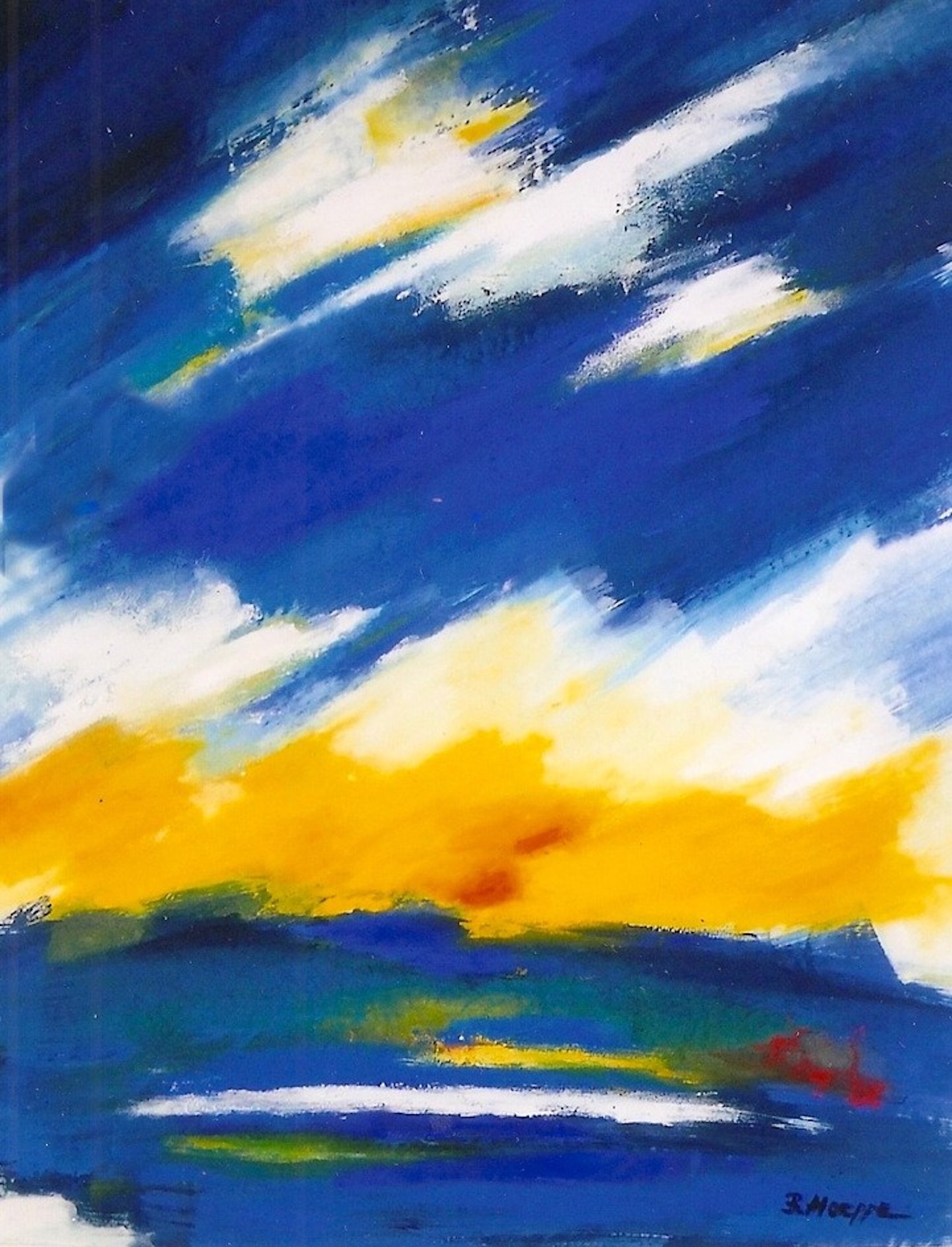 Brigitte Hoeppe: Bild ‚Am Meer‘ (2021) (Unikat)
