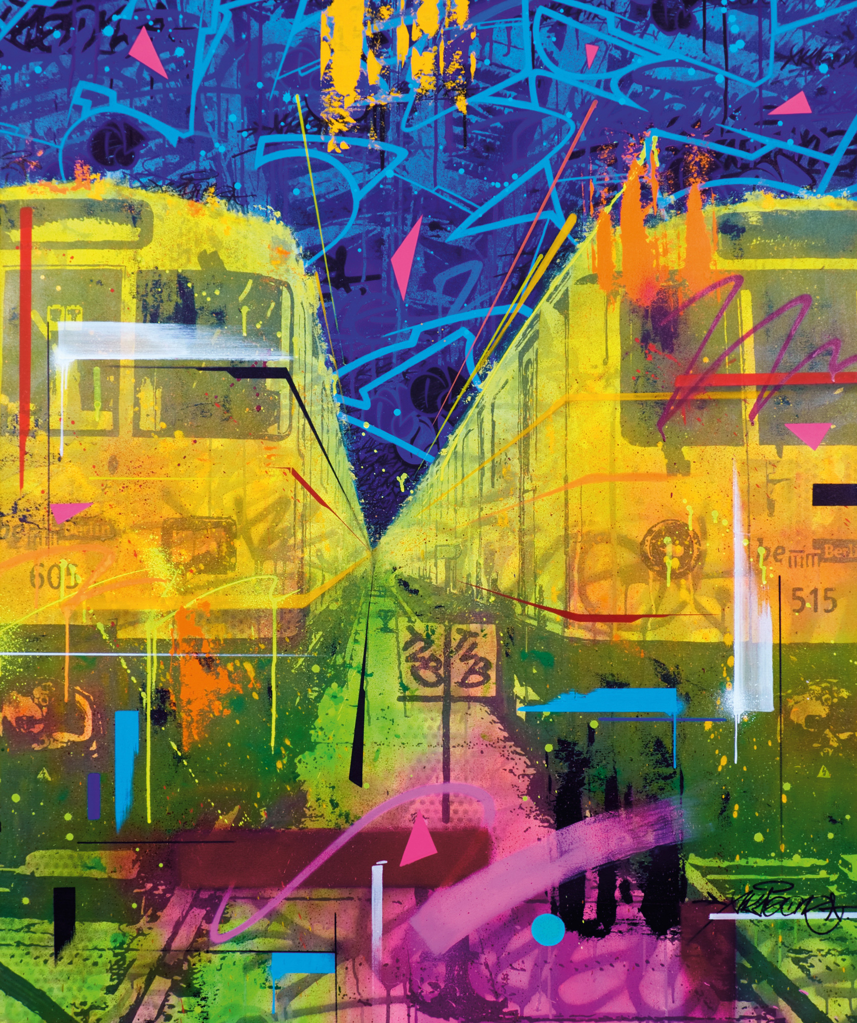 Akte One: Bild ‚depth subways‘ (2018) (Unikat)