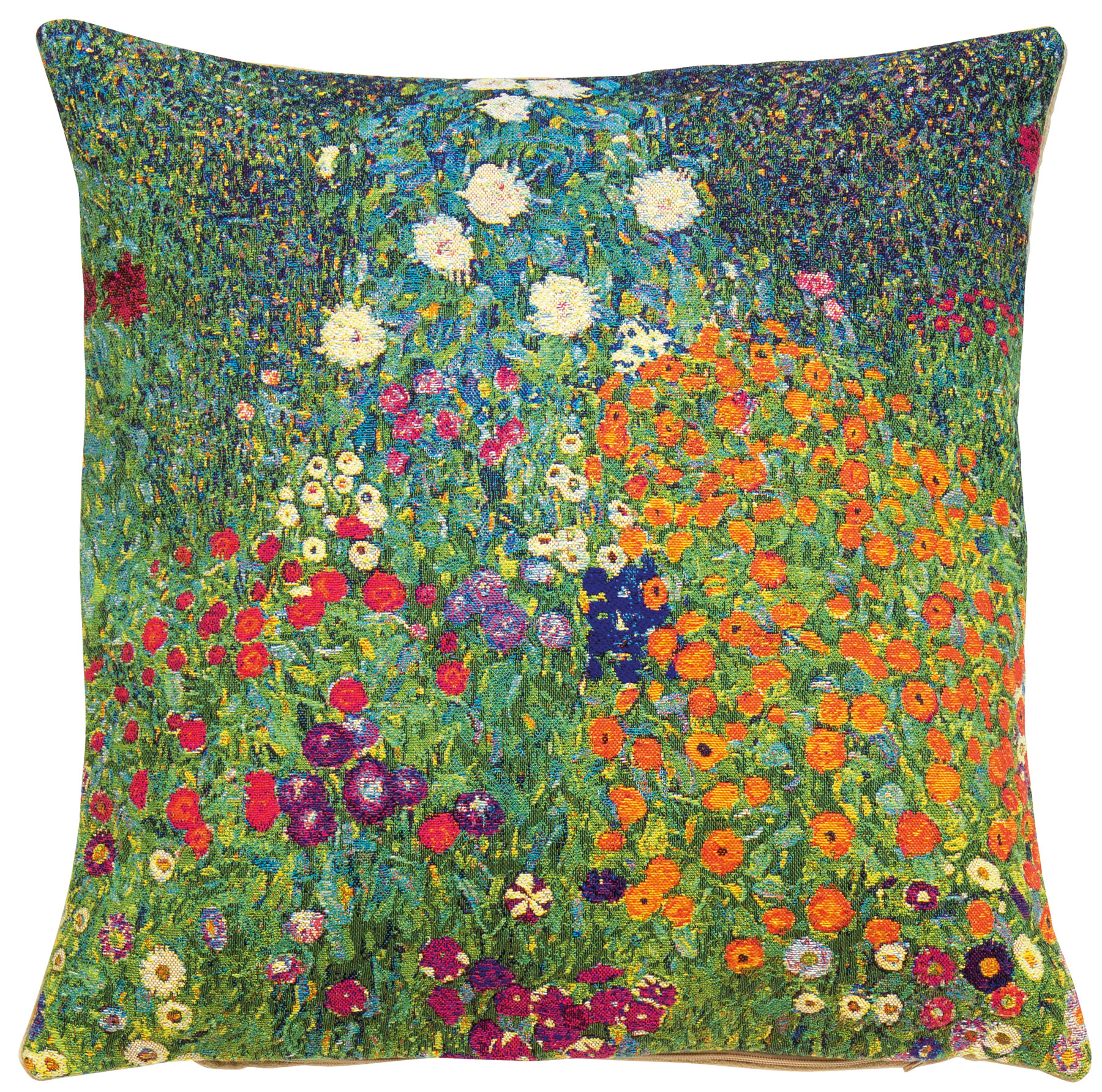 Kissenhülle "Bauerngarten I" von Gustav Klimt