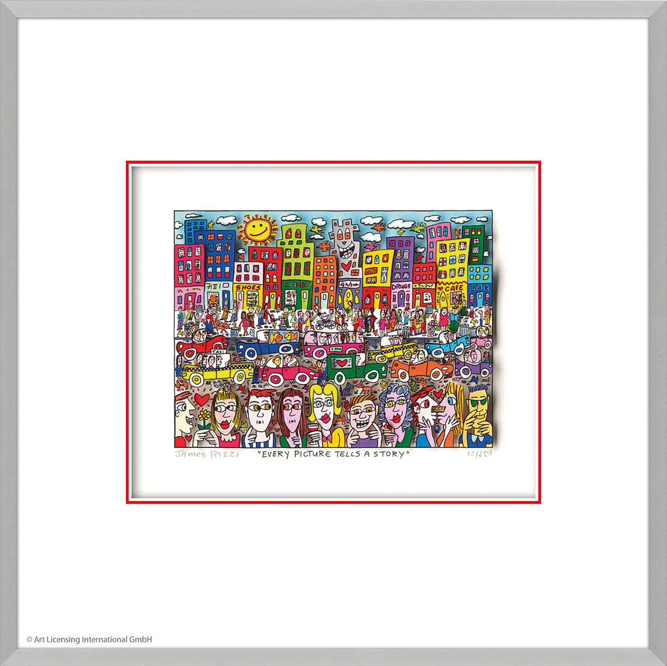 3D Picture "Every Picture Tells a Story", framed by James Rizzi