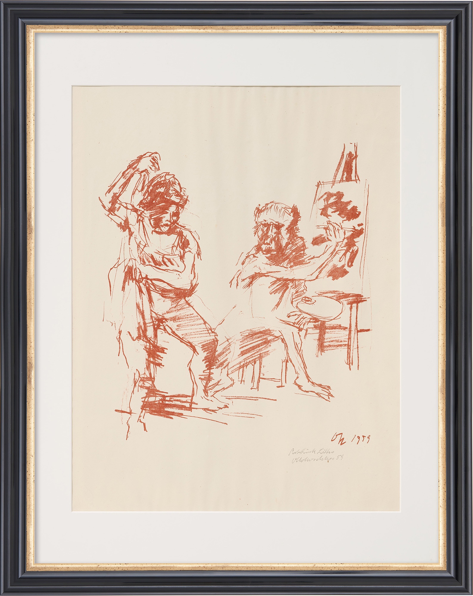 Oskar Kokoschka: Bild ‚The Action Painter‘ (1959)